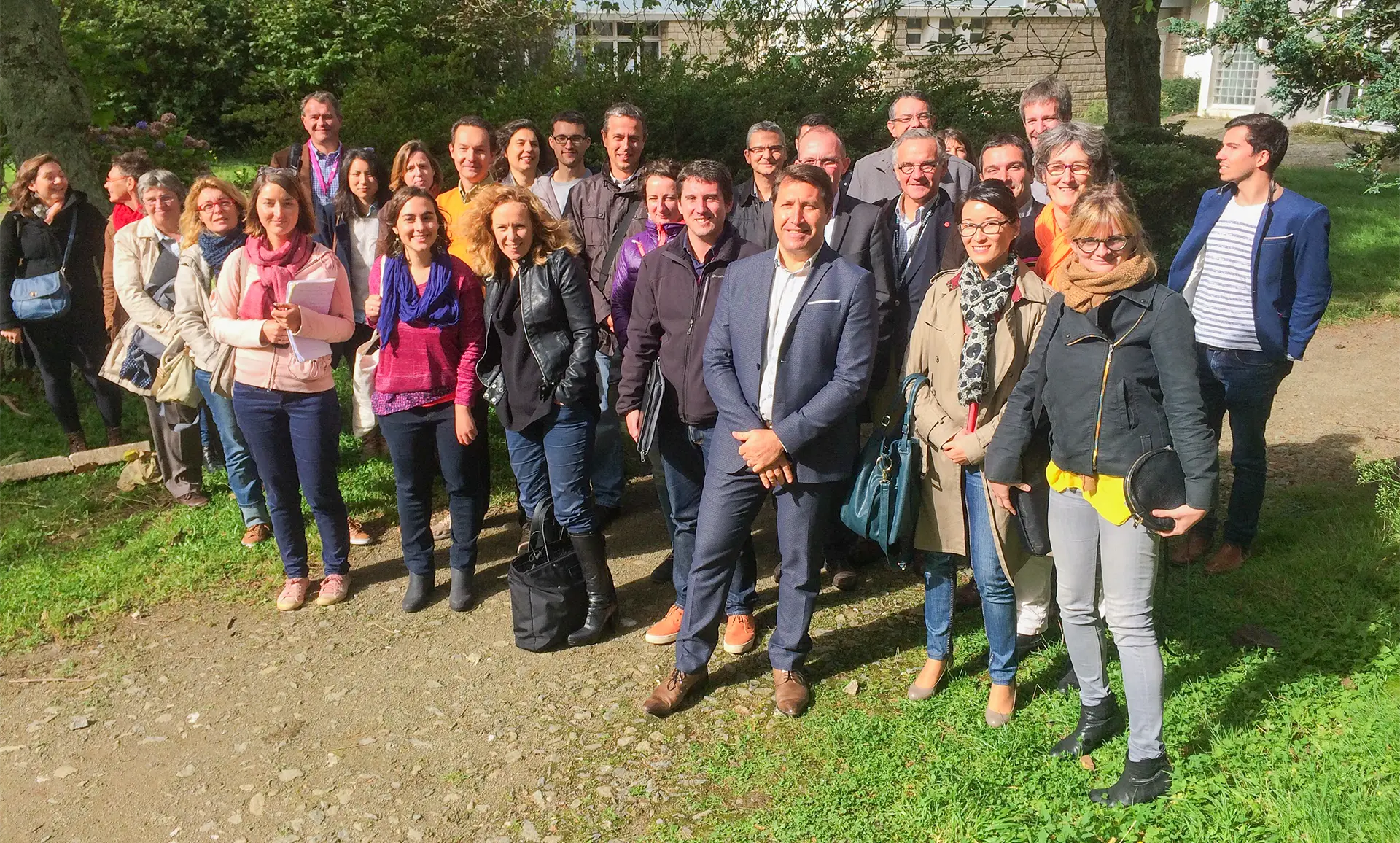 Photo de groupe des participants au séminaire d’animation de réseaux organisé par la Région Bretagne et Hippocampe