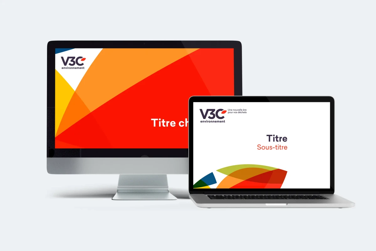 Templates de présentation V3C Environnement : design épuré et impact visuel pour renforcer le positionnement dans l’économie circulaire.